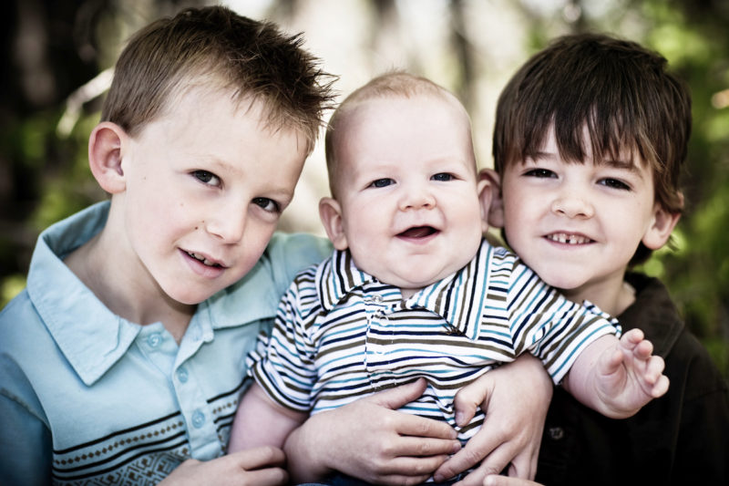 3 children smiling